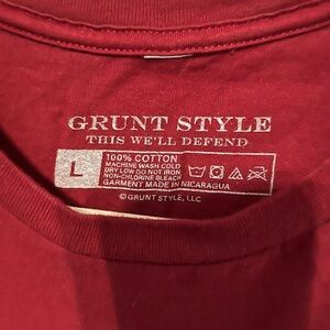 Grunt Style Bold Red Short Sleeve Tee